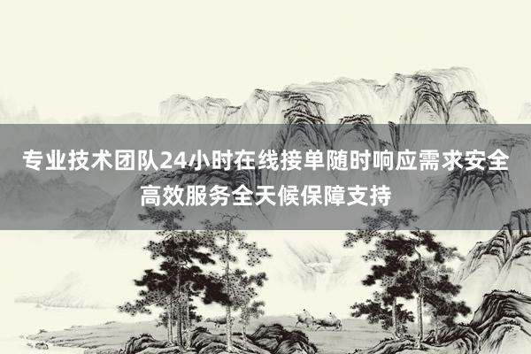 专业技术团队24小时在线接单随时响应需求安全高效服务全天候保障支持