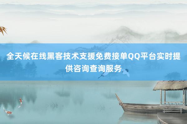 全天候在线黑客技术支援免费接单QQ平台实时提供咨询查询服务