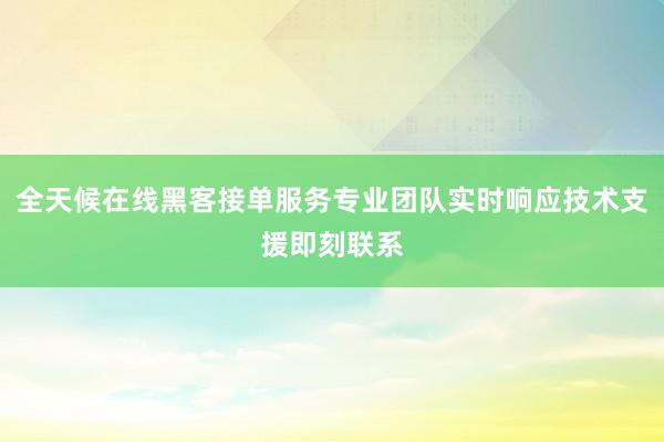 全天候在线黑客接单服务专业团队实时响应技术支援即刻联系